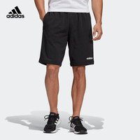 阿迪达斯官网adidas E PLN SHRT FT男装运动型格针织短裤DU7835 黑色 A/M(175/80A)
