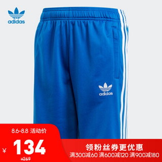 阿迪达斯adidas 三叶草 J BB SHORTS 男大童 短裤 CE179 蓝/白 104CM