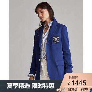 Ralph Lauren/拉夫劳伦女装 2020年春季双面针织提花布西装外套21277 400-蓝色 4