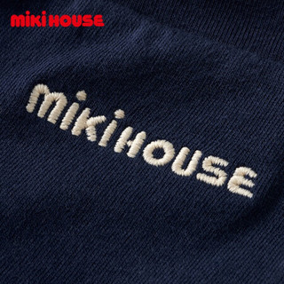 MIKIHOUSE2020新款童装男女儿童长裤轻便保暖卡通剪影爬爬裤休闲裤子10-3248-824 藏蓝色 90