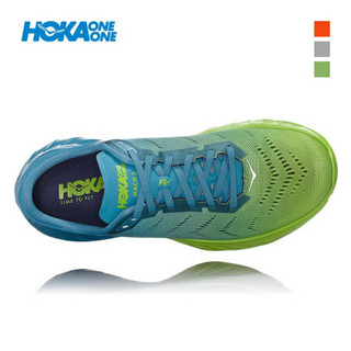 HOKA ONE ONE男马赫竞速型公路跑鞋Mach2轻便减震透气训练运动鞋 风暴蓝 / 酸橙绿 US 11.5 /295mm