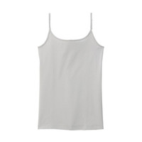 無印良品 MUJI 無印良品 女式 弹力天竺编织 吊带衫 浅银灰色 XL