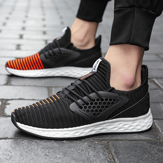 KELME 卡尔美 运动鞋男女鞋春季新款透气休闲鞋情侣百搭防滑跑步鞋66831203 酒红 41