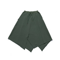 PONY/波尼女款抽绳运动裙子休闲时尚摆裙83W2WG51 深绿色 L（170/76A）