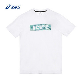 ASICS/亚瑟士 2020春夏男式速干运动logo短袖T恤 2031B477-401 白色 L