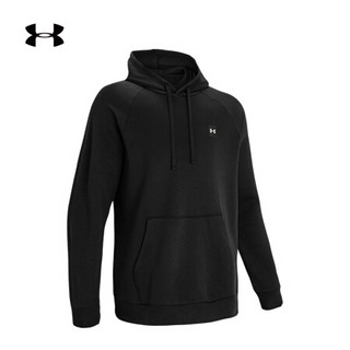 安德玛官方UA Rival男子运动抓绒连帽卫衣Under Armour1357092 黑色001 XXL