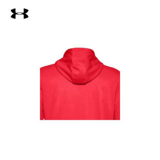 安德玛官方UA Big Logo男子抓绒连帽运动卫衣Under Armour1357085 红色600 3XL