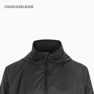 CK JEANS 2020秋冬款女装 连帽收腰时尚单夹克J214120 BAE-黑色 XS