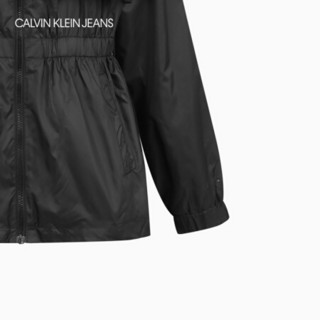 CK JEANS 2020秋冬款女装 连帽收腰时尚单夹克J214120 BAE-黑色 XS