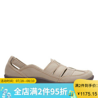 Clarks其乐女鞋单鞋休闲鞋渔夫鞋套脚26125891 Sand 9M