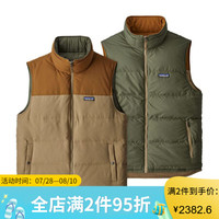 Patagonia巴塔哥尼亚马甲男款保暖拼色羽绒服反正两穿600蓬27587 MJVK S