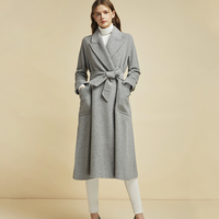 YANXUAN 网易严选 女士羊毛羊绒大衣 灰色 S