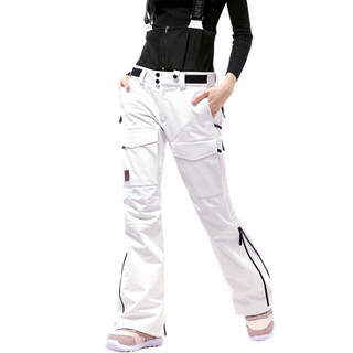 Running river奔流极限 新款女士户外韩版时尚防风保暖透气双板单板套装滑雪裤O9490L 蓝色213 S