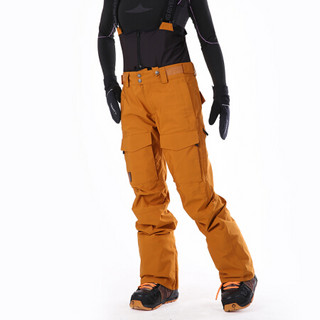 RUNNING RIVER 极限新款韩版防风防水透气专业款女式时尚微喇单板背带滑雪裤薄O7502N 深紫色390 XS/34