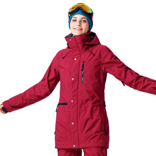 RUNNING RIVER 极限 户外女士单板双板防风保暖防水透气女式纯色滑雪服上衣N7431N 绿色578 XS-34