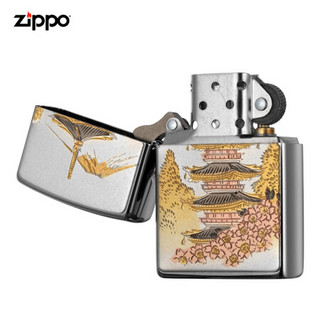 美国进口 之宝（zippo） 防风煤油打火机 富士山塔 ZBT-5-26c 品牌直供原装正版