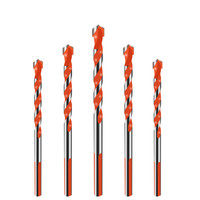 卡夫威尔 多功能霸王钻石材钢材木板塑料混凝土水泥墙壁建工冲击钻头玻璃瓷砖陶瓷塑料钻头 10MM 5支 AI3067