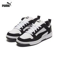 PUMA 彪马 官方 新款男女同款情侣经典休闲鞋 REBOUND 370539 黑色-白 01 37