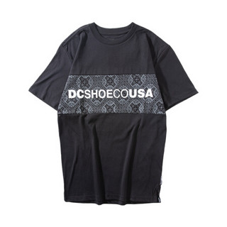 DCSHOECOUSA 男士春夏吸汗透气T恤运动休闲短袖衫5226J928 白色-WBB0 XL