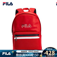 FILA 斐乐官方 情侣双肩包 2020夏季新款时尚运动休闲透气双肩包 玫瑰红-RD XS