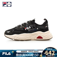 FILA FUSION斐乐老爹鞋男鞋火星鞋2020秋季新款复古休闲运动鞋 黑色-BK 43