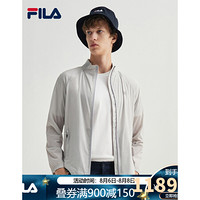 FILA 斐乐官方男子梭织外套 2020秋季新款时尚高端休闲运动外套男 冰灰-GY 165/88A/S