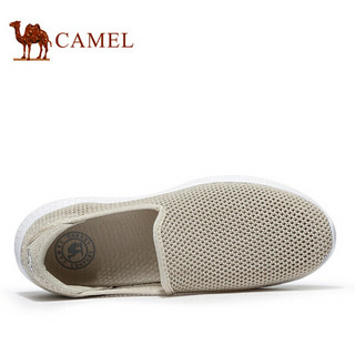 骆驼（CAMEL） 网布运动透气轻质便携休闲鞋男 A022303450 米白 41