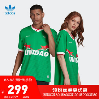 阿迪达斯官网 adidas 三叶草MXC DKTS JSY男装短袖球衣 FN0965 绿 M(180/100A)