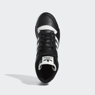 阿迪达斯官方 adidas 三叶草 RIVALRY 男子经典鞋BD8021 白色/金/白色 44(270mm)