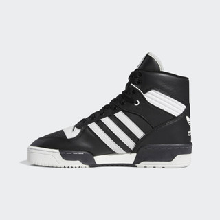 阿迪达斯官方 adidas 三叶草 RIVALRY 男子经典鞋BD8021 白色/金/白色 44(270mm)