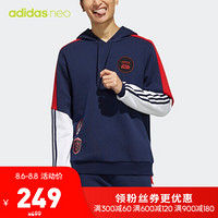 阿迪达斯官网 adidas neo M SW HD 男装运动套头衫EI4544 学院藏青蓝 A/L(180/100A)