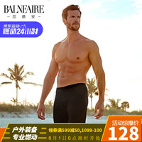 范德安(BALNEAIRE) 男士泳裤 专业运动五分平角游泳裤男 大码男士沙滩裤 丈兰暗纹 XL