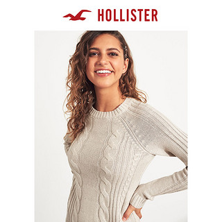 Hollister春季大摆款麻花针织连衣裙 女 282849-1