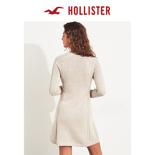 Hollister春季大摆款麻花针织连衣裙 女 282849-1