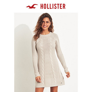 Hollister春季大摆款麻花针织连衣裙 女 282849-1