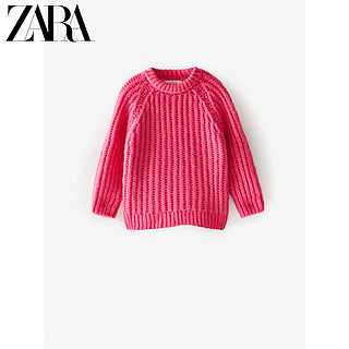 ZARA【打折】 童装女童  针织衫 03597600640 荧光粉红色 9-10 岁 (140 cm)