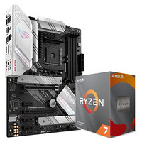 玩家国度ROG STRIX B550-A GAMING吹雪主板+AMD 锐龙7 3800XT CPU处理器 板U套装 CPU主板套装