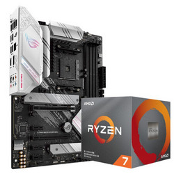 ROG 玩家国度 STRIX B550-A GAMING吹雪主板+AMD 锐龙7 3700X CPU处理器 板U套装 CPU主板套装