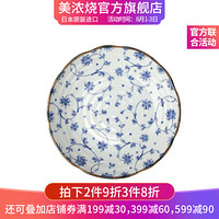美浓烧 Mino Yaki） 日本进口美浓烧 陶瓷碗饭碗日式餐具 进口家用瓷盘碟大号汤碗 XT-1 大浅盘