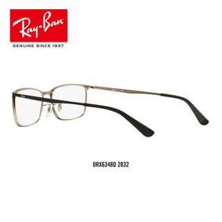 Ray-Ban 雷朋 RayBan 雷朋光学镜架全框时尚气质框架近视镜框0RX6348D 2832黑色镜框 尺寸57