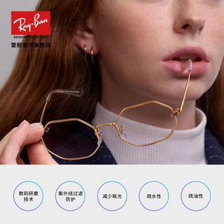 Ray-Ban 雷朋 RayBan雷朋2020新品数码研磨技术防蓝光近视非球面定制光学镜片 1.74非球面蓝光过滤镜