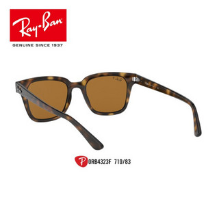 RayBan雷朋太阳镜秋季新品偏光开车司机墨镜0RB4323F 710/83玳瑁色镜框偏光棕色镜片 尺寸51