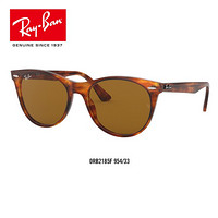 RayBan 雷朋春夏新款太阳镜男女款板材轻质舒适墨镜0RB2185F 954/33雪茄棕色镜框棕色镜片 尺寸55