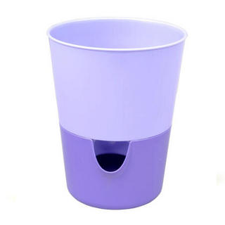 利快 小型花盆桌面收纳盒捷克进口可拆卸四色储水小型花盆储物盒 蓝紫色 11*14*8cm