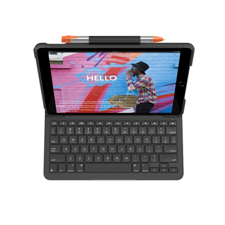 logitech 罗技 ik1055BK iPad 10.2英寸 蓝牙键盘保护套 黑色