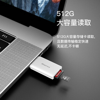 绿巨能（llano）USB3.0高速读卡器 多功能二合一读卡器 支持SD/TF 存储卡等 双盘符