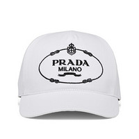 普拉达 PRADA 徽标装饰棒球帽 1HC179_2DB1_F0964 M