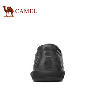 骆驼（CAMEL） 休闲便捷套脚百搭商务男士皮鞋 A012155350 灰色 39