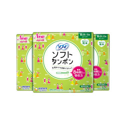 sofy苏菲轻柔卫生棉条导管式32支3盒装2件