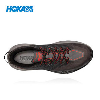 HOKA ONE ONE男飞速羚羊4越野跑步鞋SG4宽楦缓震运动鞋 深鸥灰 / 烟灰 US 8 /260mm